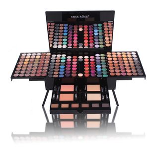 Miss Rose Makeup Set 180 colores Cosméticos profesionales Matte Nude Shimmer Eyeshadow Palette Powder Maquiagem Eyshadow Kit