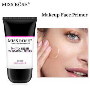 Miss Rose Primer Make Up Fond de teint visage et ombre à paupières Base de base Gel transparent Contrôle du sébum Correcteur de pores Éclaircir Tube doux Pack Maquillage de beauté