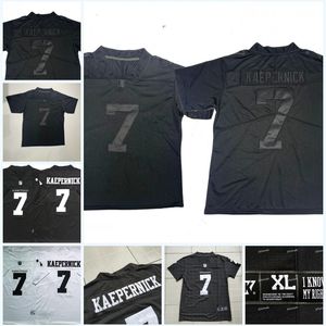 MitNess 7 Colin Kaepernick Imwithkap Camisetas de fútbol Estoy con Wap Blanco Negro Camisetas de fútbol 100% Bordado Alta calidad Listo para enviar