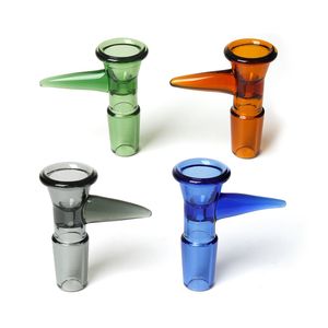 Bols en verre de couleur mélangée 14 mm bol en verre mâle fumer les accessoires de pipe à eau