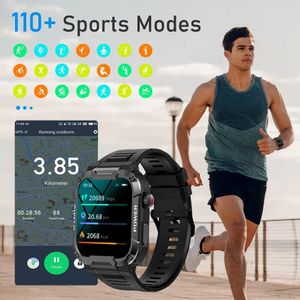 MK66 montre intelligente hommes Fitness Tracker Bluetooth appel étanche Sport de plein air Smartwatch moniteur de fréquence cardiaque Bracelet de Sport de santé