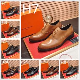 MM 38MODEL Slip Hommes Chaussures Habillées En Cuir Homme Oxfords À Lacets Designer D'affaires Robes De Luxe Chaussures Décontractées Pour Hommes 2022 Nouveau Classique Hommes Costumes Chaussure 33