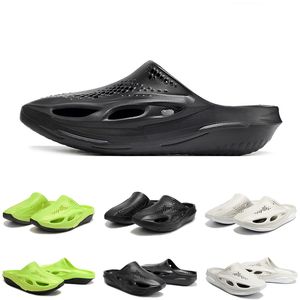 MMW x 005 Hommes Femmes Pantoufles Sandales Diapositives Été Cool Slip-On Tongs Noir Blanc Lumière Os Vert Mens Pantoufle Diapositive Sandale 36-45