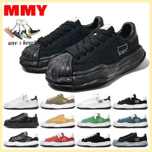 Livraison gratuite MMY Designer Sneakers Maison Mihara Yasuhiro Peterson Og Sole Basse Cut hommes Chaussures Chaussures Casual Blanc Blanc Jaune Green Olive Canvas