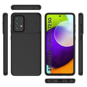 Accessoires mobiles coques de téléphone Pour Samsung Galaxy A22 A02S A32 A02 A72 A52 coque TPU PC Armor Slide Window Push Full Camera Lens Protection Back Cover