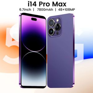 Mobile I14 Pro Max 1 + 16 Go de 6,7 pouces à bas prix Android Smartphone