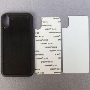 2d sublimation Case de téléphone Diy blanc pour Apple iPhone 15 14 13 Pro Max Samsung Galaxy S24 Note 20 Ultra Heat Transfer Impression PC TPU Aluminium Insert Sticker double face