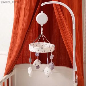 Mobiles # 1pcs Nordic Style Baby Bed Rattle Cartoon Animal Toys For Crib Toddler Bed Bell Bell Jouant Kids Porte-poussette Hanging Dolls Gift Y240412