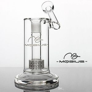 Mobius bong de vidrio Pipas de agua de cachimba matriz Perc Heady dab rigs chicha Bongs de agua de vidrio únicos Tubo de vidrio para fumar junta de 18 mm