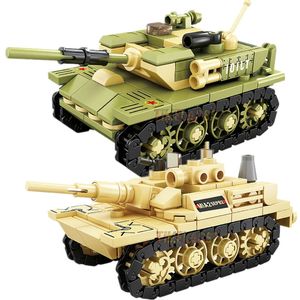 MOC 99A Main Battle Tank M1A2 War Military City Vehicle Car Building Blocks Classic Model Bricks Kits Sets Ideas 231228