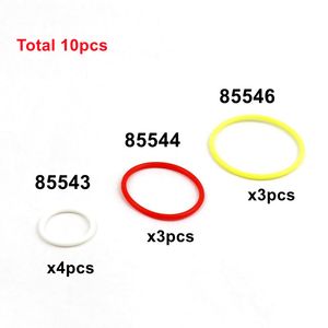 MOC Technical Rubber Band 2x2 3x3 5x5 Compatible 85543 85544 85546 Briques Pièces de courroie 15 mm 24 mm 33 mm High-Tech Accessory