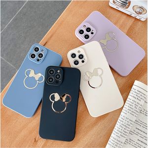 Moda dos desenhos animados linha mouse caso de Mobile Phone Cases telefone para iphone13 11pro max 7 8 plus x xr 12 pro xs borda macia ￠ prova choque capa traseira