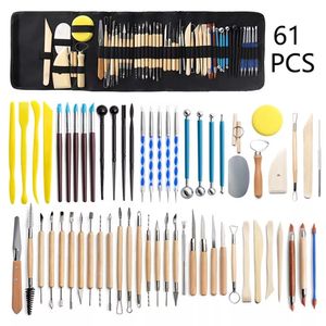 Mode Accessories Pottery Clay Sculpting Tools Kit 14-61 Pcs Ceramic Wax Clays Carving Tools for Art Craft Pottery Sculpting Modeling Tool Set 230803