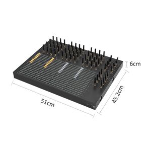 Modems 2G Gsm 64 canaux d'antenne Sims signal à Gain élevé prise en charge du Modem sans fil Smpp Http Api analyse des données et système de notification SMS/Otloc