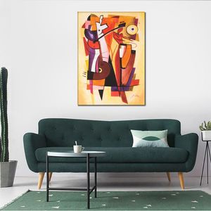 Art abstrait moderne sur toile The Beat Goes on Handmade Oil Painting Contemporary Wall Decor