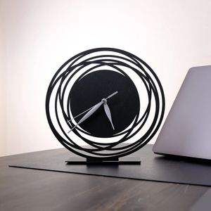 Horloge de bureau circulaire moderne, décors de bureau pour femmes