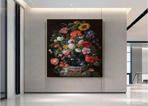 Póster moderno de gran tamaño con rosa roja, cuadro sobre lienzo para pared, imagen de flor hermosa, impresión HD para decoración de sala de estar y dormitorio 9039457