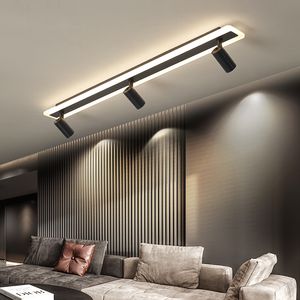 Plafonniers modernes à LED pour salon chambre étude vestiaire lieu commercial magasin de vêtements maison déco plafonnier noir