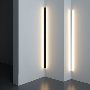 Lumière LED moderne minimaliste coin mur LED applique escalier chambre lampe de chevet éclairage intérieur 181q