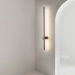 LED moderne lampe murale plus longue salon chambre à coucher de lit de chevet décor de la maison de salle de bain lampe de salle de bain escalier minimaliste conception luminaire luminaria