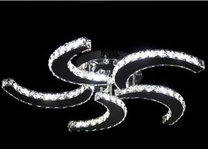 Lustres en cristal de luxe modernes lumière ventilateur style plafonniers intérieur led lampes suspendues salon