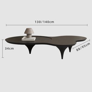 Table basse en métal moderne pour table de salon Table d'appoint de conception créative minimaliste en forme spéciale pour balcon et hôtel