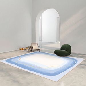 Minimaliste moderne salon décoratif tapis décoratif nordique léger canapé-basse de luxe
