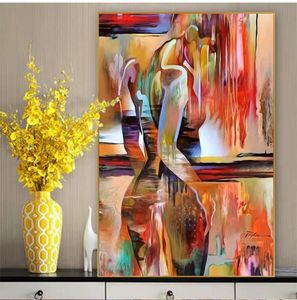 Modern Sexy Lay Poster Wall Art Pictures Modern Home Decoration for Girls Dormitorio Sin marco Print posters Abstract Arts Oil Nude Canvas Painting Sin marco