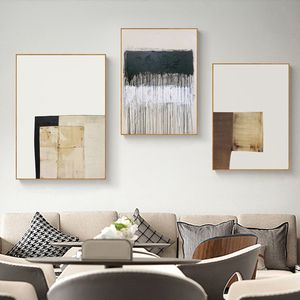 Pósteres abstractos simples y modernos, pintura en lienzo, arte de pared para sala de estar, decoración del hogar, geometría minimalista de estilo nórdico