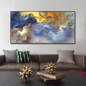 Moderne Schilderij Wall Art Pictures voor Kamer Decoratie Abstracte Kleurrijke Cloud Laag Posters en Prints op Canvas Decor No Frame