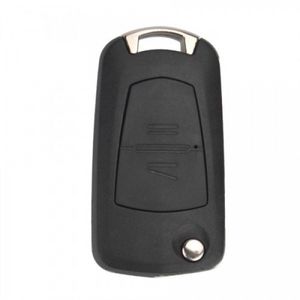 Fournitures de serrurier en gros, coque de clé télécommande rabattable modifiée à 2 boutons (HU100A) pour Opel, vente en gros