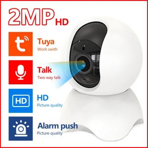 Modules Tuya 2MP Détection de mouvement WiFi Cameras de sécurité à domicile intelligente avec vision nocturne et Twoway Audio Communication Home Baby Monitor