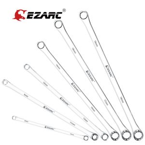 Moersleutel EZARC Juego de llaves de 6 piezas Juego de llaves de extremo de caja extra largas Combinación métrica de 8 mm 19 mm Llave de aviación duradera CRV para reparación de automóviles