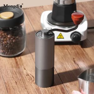 Mongdio Hand Bean Grinder Coffee Small Household Machine Portable Manual 240416