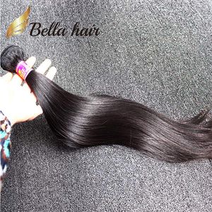 Trame de cheveux mongols de couleur naturelle, Extensions de cheveux humains lisses et soyeux, populaires, 3 lots