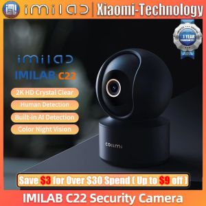 Moniteurs IMILAB C22 CAME DE SÉCURITÉ 3K IP WIFI INDOOR VEdio Surveillance Home CCTV CAM 360 Motion Tracking Infrared Night Vision Webcam