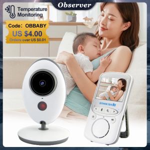 Moniteurs Video Baby Monitor Portable LCD Audio Radio 2.4 GHz Nanny Music Baby Baby Walkie Talkie Talkie Security Protection VB605