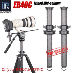 Monopodes ER40c TUBE 40 mm 10 couches de la colonne de levage de fibre de carbone Tripod Tripd Extension pour le trépied DSLR Camera Heavy Duty Of RT90C / LT364C