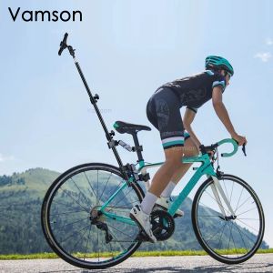 Monopods Vamson Bike Clip Holder Bicycle Telescopic Selfie Stick Monopod Phone Mobile Mount Smartphone pour Insta360 One X2 X3 GoPro DJI