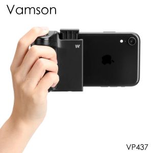 Monopods Vamson Progrip Camera Phone Bluetooth Remote pour iPhone Hand Grip Handle Stabilizer Stabilizer avec trépied pour Samsung Xiaomi Huawei