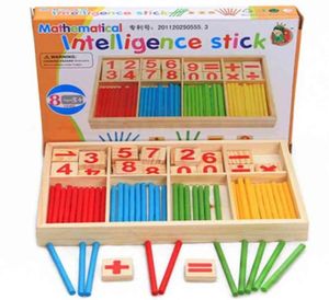 Montessori Eonal jouets colorés en bois jouets mathématiques pour enfants Domino 345678 ans jeu cadeaux drôles enfants 2109221943295