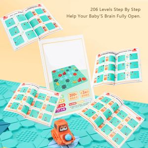 Montessori Logic Board Games For Kids Maze Building Blocs Buzzle Car Track Track Toy STEM Difficulté Défis de jeu éducatif