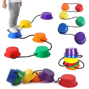 Montessori Rainbow Balance Stone Intégration Sensory Training Toys Parish Sports Teaching Aids Party Activities Children Games 240420