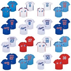 Chandails de baseball Andre Dawson des Expos de Montréal Delino DeShields Gary Carter Tom Brady Pete Rose Vladimir Guerrero Tim Raines Larry Walker Steve Rogers Pedro Martinez