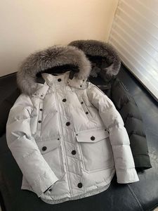 Veste Mooses Designer Costume canadien à mains en ciseaux pour femmes et couples, capuche de ski avec col en fourrure, manteau épais Parker Mooses, veste de haute qualité Y4L7