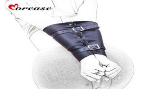 Multiprophiliaire érotique ARM RESTRAINTES ARRIÈRE CEINDAGE DE BONDAGE VÉLICATION CUIR CUIR ARM S SEX TOYS BDSM pour les hommes et les femmes C18112701175O3638098