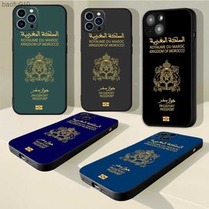 Maroc Passeport Téléphone Cas 14 11 12 Pro 8 7 14 Plus 2020 X Pro 14 MAX 13 MINI XR XS Doux Iphone 14 Pro Téléphone Couvre L230619