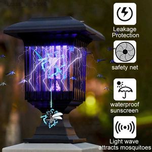 Mousquito tueller lampes solaires moustiques mamelles de la lampe de pluie Mosquito insectifuge insectifouillère lampe solaire LED jardin yq240417 insectifuge