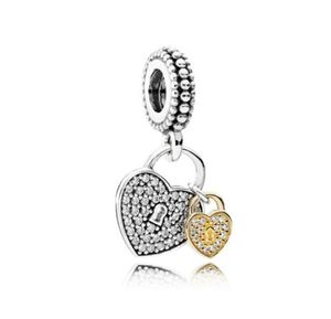 Fête des mères perles en vrac 925 argent Sterling mignon coeurs perle de charme pour bricolage chaîne Bracelet e-paquet livraison gratuite