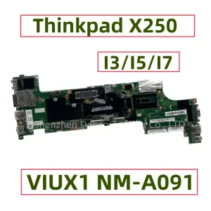 Carte mère 00HT366 00HT424 00HT385 00HT379 00HT387 pour Lenovo Thinkpad x250 ordinateur portable Motherboard VIUX1 NMA091 avec Intel i3 i5 i7 CPU DDR3